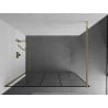 Mexen Kioto zuhanyfal Walk-in 120 x 200 cm, fekete mintás 8 mm, arany - 800-120-101-50-78