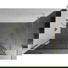 Mexen Kioto perete de duș 140 x 200 cm, transparent/Model negru 8 mm, Aurie - 800-140-101-50-78