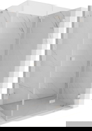 Mexen Lunar-F jobbra nyíló zuhanykabin 90 x 80 cm, átlátszó, szálcsiszolt nikkel - 836-090-080-97-00-P