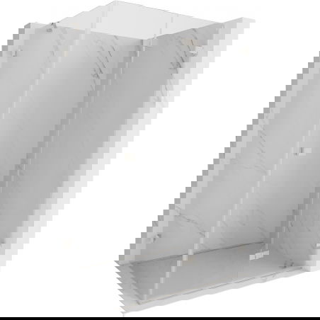 Mexen Lunar-F cabină de duș pliabilă dreapta 100 x 90 cm, transparent, nichel periat - 836-100-090-97-00-P