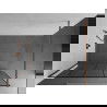 Mexen Kioto perete de duș 140 x 200 cm, transparent/Model negru 8 mm, Roz-auriu - 800-140-101-60-78