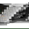 Mexen Kioto perete de duș 70 x 200 cm, transparent/Model negru 8 mm, Neagră - 800-070-101-70-78