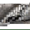 Mexen Lunar-F L cabină de duș pliabilă dreapta 100 x 80 cm, transparent, auriu periat - 836L-100-080-55-00-P