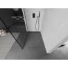 Mexen Kioto Walk-in zuhanyfal 90 x 200 cm, fekete mintával 8 mm, fekete - 800-090-101-70-78