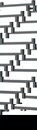 Mexen Bolt fürdőszobai radiátor 1500 x 500 mm, 389 W, antracit - W126-1500-500-00-66