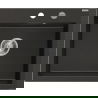 Mexen Elix chiuvetă de bucătărie granitică 1-cameră 600 x 500 mm, negru/auriu metalic, sifon crom - 6525601005-75