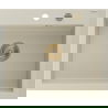 Chiuvetă granit Mexen Elix cu 1 compartiment 600 x 500 mm, bej, sifon auriu - 6525601005-69-G