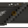 Mexen Elix chiuvetă din granit cu 1 compartiment 600 x 500 mm, negru/auriu metalizat, sifon auriu - 6525601005-75-G