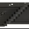 Mexen Elix chiuvetă de bucătărie din granit, cu o cuvă, 600 x 500 mm, negru/auriu metalizat, sifon negru - 6525601005-75-B