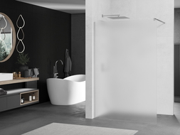 Mexen Kioto Walk-in Zuhanyfal 140 x 200 cm, matt 8 mm, króm - 800-140-101-01-30
