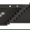 Mexen Elix chiuvetă de bucătărie din granit cu 1 compartiment 700 x 500 mm, negru/auriu metalic, sifon crom - 6526701005-75