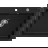 Mexen Elix gránit mosogató 1-medencés 700 x 500 mm, fekete, króm szifon - 6526701005-77