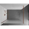 Mexen Kioto Walk-in zuhanyfal 140 x 200 cm, deres 8 mm, rózsaarany - 800-140-101-60-30