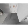 Mexen Kioto Walk-in zuhanyfal 140 x 200 cm, deres 8 mm, rózsaarany - 800-140-101-60-30