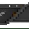 Mexen Elix gránit mosogató 1-medencés 700 x 500 mm, fekete/ezüst metál, arany szifon - 6526701005-73-G