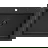 Mexen Elix chiuvetă de bucătărie din granit cu 1 cuvă 700 x 500 mm, negru/argintiu metalizat, sifon negru - 6526701005-73-B