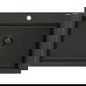 Mexen Elix 1 rekeszes gránit mosogató 700 x 500 mm, fekete/arany metál, fekete szifon - 6526701005-75-B
