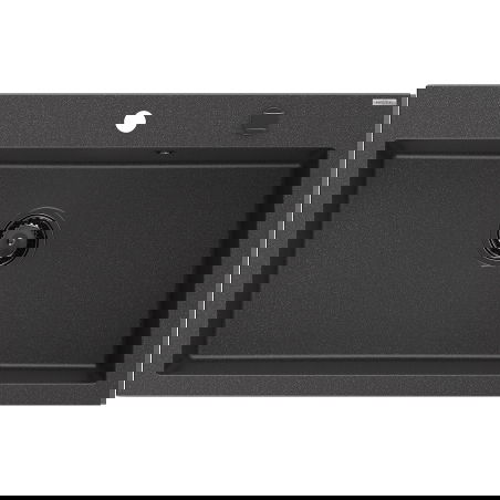 Mexen Elix 1 rekeszes gránit mosogató 800 x 500 mm, fekete pöttyös, fekete szifon - 6527801005-76-B