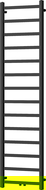 Mexen Bolt radiator baie 1800 x 500 mm, 460 W, negru - W126-1800-500-00-70