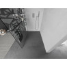 Mexen Kioto+ perete de duș cu etajeră Walk-in 100 x 200 cm, model alb, crom - 800-100-121-01-85