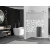 Mexen Kioto+ perete de duș cu etajeră Walk-in 100 x 200 cm, model alb, crom - 800-100-121-01-85