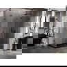 Cabină de duș Mexen Lunar-F L pliabilă dreapta 85 x 70 cm, transparent, neagră - 836L-085-070-70-00-P