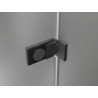 Mexen Lunar-F L behajtható zuhanykabin jobb 90 x 90 cm, átlátszó, gun metal - 836L-090-090-95-00-P