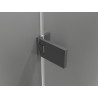 Mexen Lunar-F L behajtható zuhanykabin jobb 90 x 90 cm, átlátszó, gun metal - 836L-090-090-95-00-P