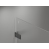 Mexen Lunar-F L cabina de duș pliabilă dreapta 90 x 90 cm, transparentă, finisaj gun metal - 836L-090-090-95-00-P