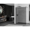 Mexen Kioto 140 x 200 cm-es Walk-in zuhanyfal, grafit 8 mm, fekete - 800-140-101-70-40