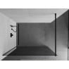 Mexen Kioto 140 x 200 cm-es Walk-in zuhanyfal, grafit 8 mm, fekete - 800-140-101-70-40