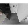 Mexen Kioto 140 x 200 cm-es Walk-in zuhanyfal, grafit 8 mm, fekete - 800-140-101-70-40