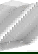 Mexen Lunar-F L összecsukható zuhanykabin jobb oldali 90 x 70 cm, átlátszó, kefélt nikkel - 836L-090-070-97-00-P