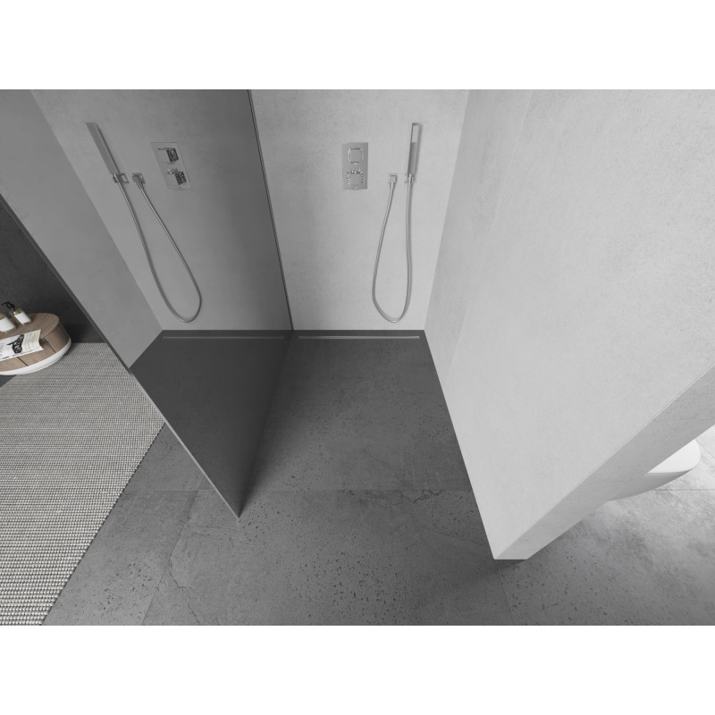 Mexen Kioto Walk-in zuhanyfal 140 x 200 cm, tükör 8 mm, króm - 800-140-101-01-50