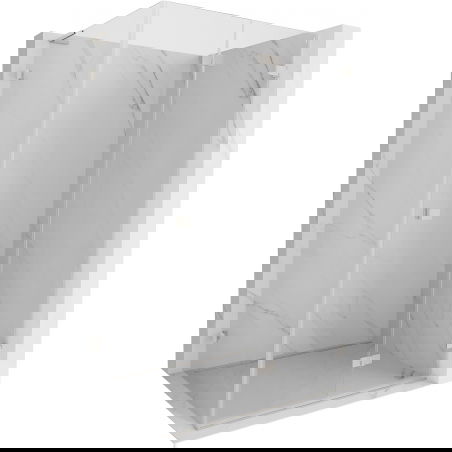 Mexen Lunar-F L cabină de duș pliabilă dreapta 95 x 70 cm, transparent, nichel periat - 836L-095-070-97-00-P