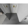 Mexen Kioto panou de duș Walk-in 140 x 200 cm, oglindă 8 mm, auriu - 800-140-101-50-50