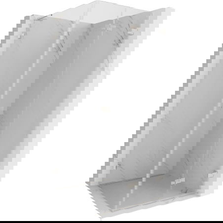 Mexen Lunar-F L cabină de duș pliabilă dreapta 90 x 90 cm, transparent, nichel periat - 836L-090-090-97-00-P