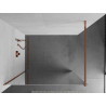 Mexen Kioto Walk-in zuhanyfal 140 x 200 cm, tükör 8 mm, rózsaarany - 800-140-101-60-50