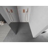 Mexen Kioto Walk-in zuhanyfal 140 x 200 cm, tükör 8 mm, rózsaarany - 800-140-101-60-50