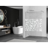 Mexen Kioto Walk-in Zuhanyfal 70 x 200 cm, fehér minta 8 mm, króm - 800-070-101-01-85