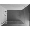 Mexen Kioto Walk-in zuhanyfal 90 x 200 cm, fehér minta 8 mm, króm - 800-090-101-01-85