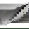 Mexen Kioto perete de duș 70 x 200 cm, transparent/Model alb 8 mm, Aurie - 800-070-101-50-85