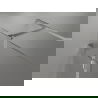 Mexen Lunar T cabină de duș cu ușă batantă dreaptă 135 x 80 cm, transparent, nichel periat - 834T-135-080-97-00-P