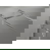 Mexen Lunar T cabină de duș cu ușă batantă dreaptă 135 x 80 cm, transparent, nichel periat - 834T-135-080-97-00-P