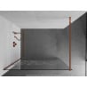 Mexen Kioto perete de duș 90 x 200 cm, transparent/Model alb 8 mm, Roz-auriu - 800-090-101-60-85