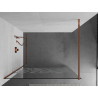 Mexen Kioto perete de duș Walk-in 130 x 200 cm, model alb 8 mm, aur roz - 800-130-101-60-85