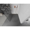 Mexen Kioto perete de duș Walk-in 130 x 200 cm, model alb 8 mm, aur roz - 800-130-101-60-85