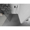 Mexen Kioto Walk-in zuhanyfal 80 x 200 cm, fehér minta 8 mm, fekete - 800-080-101-70-85