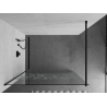 Mexen Kioto perete de duș Walk-in 80 x 200 cm, model alb 8 mm, negru - 800-080-101-70-85