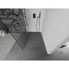 Mexen Kioto zuhanyfal Walk-in 110 x 200 cm, fehér minta 8 mm, fekete - 800-110-101-70-85